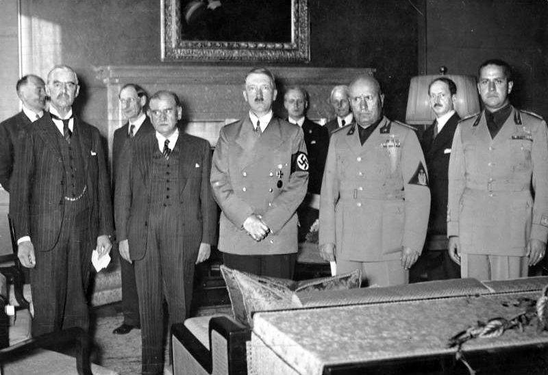 Мюнхенское соглашение (1938) — передача Судетской области Германии