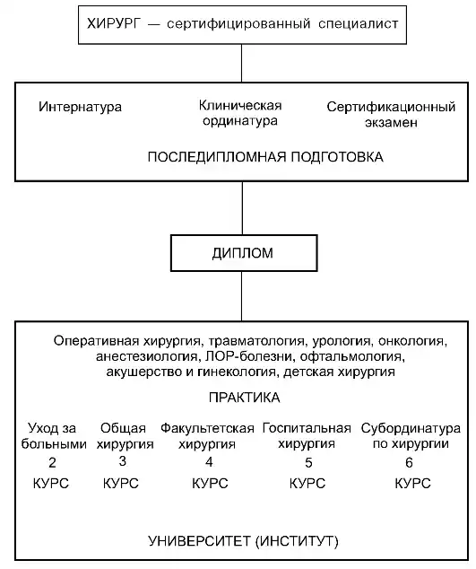 Подготовка врача-хирурга: интернатура, ординатура, сертификация